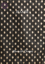 Load image into Gallery viewer, Mul Mul Pure Cotton Saree with Ikat Prints all over (GREEN-BLACK COMBINATION)