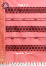 Load image into Gallery viewer, Kanchi Cotton Sarees with Buttas all over and Zari Tissue Borders on both sides (PINK)