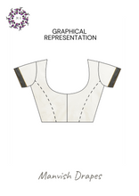 Load image into Gallery viewer, Plain Kerala Kasavu Pure Cotton Saree with Woven Border (GREY BORDER)