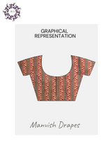 Load image into Gallery viewer, Mul Mul Pure Cotton Saree with Block Prints (MAROON)