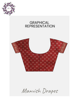 Load image into Gallery viewer, Mul Mul Pure Cotton Saree with Block Prints (RED)