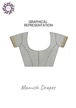 Load image into Gallery viewer, Kanchi Cotton Sarees with Buttas all over and Zari Tissue Borders on both sides (GREY)