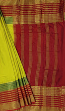 Load image into Gallery viewer, Semi Mysuru Crepe Saree with 3D Contrast Border,Pallu and Blouse