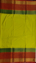 Load image into Gallery viewer, Semi Mysuru Crepe Saree with 3D Contrast Border,Pallu and Blouse