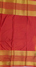 Load image into Gallery viewer, Semi Mysuru Crepe Saree with 3D Contrast Border,Pallu and Blouse