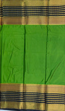 Load image into Gallery viewer, Semi Mysuru Crepe Saree with 3D Contrast Border,Pallu and Blouse.