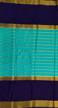 Load image into Gallery viewer, Semi Mysuru Crepe Saree with Contrast Border and Striped body.
