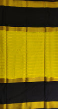 Load image into Gallery viewer, Semi Mysuru Crepe Saree with Contrast Border and Striped body.