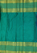 Load image into Gallery viewer, Semi Mysuru Crepe Saree with 3D Contrast Border,Pallu and Blouse.