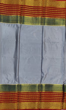 Load image into Gallery viewer, Semi Mysuru Crepe Saree with 3D Contrast Border,Pallu and Blouse.