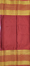Load image into Gallery viewer, Semi Mysuru Crepe Saree with 3D Contrast Border,Pallu and Blouse.