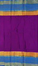 Load image into Gallery viewer, Semi Mysuru Crepe Saree with 3D Contrast Border,Pallu and Blouse.