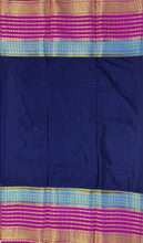 Load image into Gallery viewer, Semi Mysuru Crepe Saree with 3D Contrast Border,Pallu and Blouse.