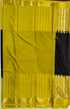 Load image into Gallery viewer, Semi Mysuru Crepe Saree with Checkered Contrast Border,Pallu and Blouse-With Color Options