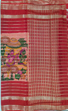 Load image into Gallery viewer, Semi Mysuru Crepe Saree with Baluchari Printed Body,Contrast Border,Pallu and Blouse with Color Options