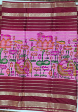 Load image into Gallery viewer, Semi Mysuru Crepe Saree with Kamalkari Printed Body,Contrast Border,Pallu and Blouse with Color Options.