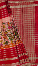 Load image into Gallery viewer, Semi Mysuru Crepe Saree with Kamalkari-Pichwai Printed Body,Contrast Border,Pallu and Blouse with Color Options.