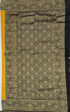 Load image into Gallery viewer, Banaras Chinnon Crepe Saree with Contrast Border,Pallu and Blouse.
