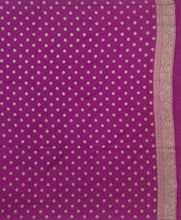 Load image into Gallery viewer, Banaras Crepe Saree with Kashmiri Thread work with Contrast Border,Pallu and Butti Blouse