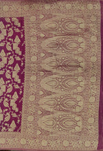 Load image into Gallery viewer, Banaras Chinnon Crepe Saree with Self Colored Border,Pallu and Blouse-With Color Options