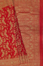 Load image into Gallery viewer, Banaras Chinnon Crepe Saree with Self Colored Border,Pallu and Blouse-With Color Options