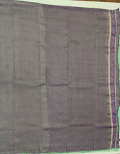 Load image into Gallery viewer, Banaras Crepe Saree with Shimmer Body and Contrast Blouse.