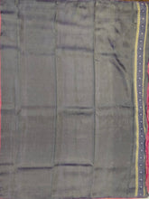 Load image into Gallery viewer, Banaras Crepe Saree with Shimmer Body and Contrast Blouse.