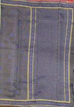 Load image into Gallery viewer, Banaras Crepe Saree with Shimmer Body and Contrast Blouse.