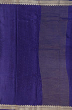 Load image into Gallery viewer, Banaras Crepe Saree with Thin Zari Stripes,Self Color Border,Paluu and Contrast Butti Blouse