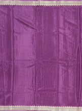 Load image into Gallery viewer, Banaras Crepe Saree with Thin Zari Stripes,Self Color Border,Paluu and Contrast Butti Blouse