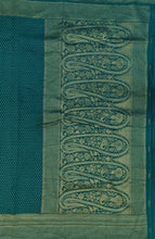 Load image into Gallery viewer, Banaras Khaddi Georgette Saree with Zari Buttis all over,Self Color Border,Paluu and Blouse-Rama Color