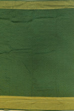 Load image into Gallery viewer, Banaras Khaddi Georgette Saree with Zari Buttis all over,Self Color Border,Paluu and Blouse-Bottle Green Color