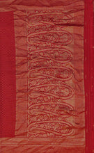 Load image into Gallery viewer, Banaras Khaddi Georgette Saree with Zari Buttis all over,Self Color Border,Paluu and Blouse-Red Color