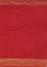 Load image into Gallery viewer, Banaras Khaddi Georgette Saree with Zari Buttis all over,Self Color Border,Paluu and Blouse-Red Color