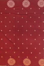 Load image into Gallery viewer, Banaras Georgette Borderless Saree with Zari Buttis all over,Self Color Border,Paluu and Blouse-Maroon Color