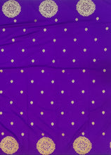 Load image into Gallery viewer, Banaras Georgette Borderless Saree with Zari Buttis all over,Self Color Border,Paluu and Blouse-Jamoon Color