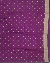 Load image into Gallery viewer, Banaras Georgette Borderless Saree with Zari Buttis all over,Self Color Border,Paluu and Blouse-Wine Color