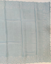 Load image into Gallery viewer, Designer Saree with Rice Stitch Embroidery on Crush Fabric-Blue color