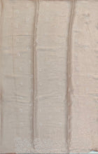 Load image into Gallery viewer, Designer Saree with Rice Stitch Embroidery on Crush Fabric-Peach color