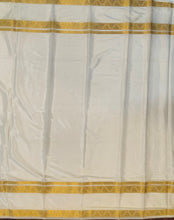 Load image into Gallery viewer, Semi Mysuru Crepe Saree with Contrast Border,Pallu and Blouse -DARK GREEN COLOR
