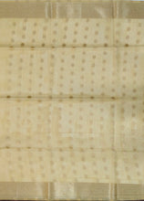 Load image into Gallery viewer, Banaras Chanderi Saree with Self Colored Border,Sequence Pallu and Blouse-YELLOW COLOUR