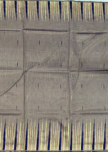 Load image into Gallery viewer, Desingers saree with woven patterns and tasselled fringe, geometry and ornamental design-BLUE COLOR