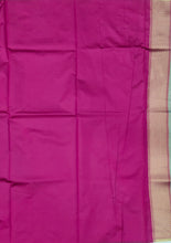 Load image into Gallery viewer, Desingers saree with woven patterns and tasselled fringe, geometry and ornamental design-PINK COLOR