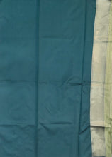 Load image into Gallery viewer, Desingers saree with woven patterns and tasselled fringe, geometry and ornamental design-GREEN COLOR