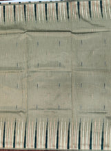 Load image into Gallery viewer, Desingers saree with woven patterns and tasselled fringe, geometry and ornamental design-GREEN COLOR