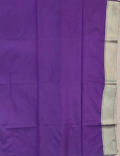 Load image into Gallery viewer, Desingers saree with woven patterns and tasselled fringe, geometry and ornamental design-PURPLE COLOR
