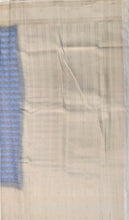 Load image into Gallery viewer, Semi Mysuru Crepe Pastel Saree with Contrast Off-White Border and Checked body