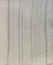 Load image into Gallery viewer, Designer Saree with Rice Stitch Embroidery on Crush Fabric-Wine color
