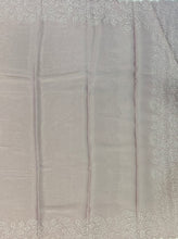 Load image into Gallery viewer, Designer Saree with Rice Stitch Embroidery on Crush Fabric-Wine color
