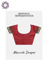 Load image into Gallery viewer, Mul Mul Pure Cotton Saree with Tie N Dye and Batiq Prints (TUSSAR-RED COMBINATION)
